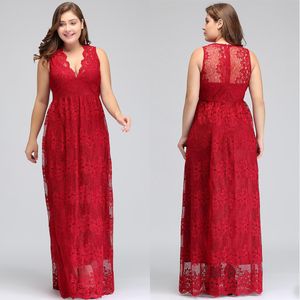 Plus Size Speciale Gelegenheid Jurk Prom Dresses Lace A Line Avondjurken Echte Pictures V-hals Sheer Backless Lange Robe SD3354