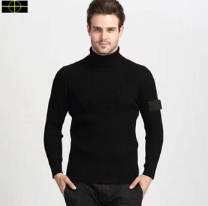 plus la taille pierre veste manteau automne hiver designers nouveaux hommes est terre pull pull couleur unie col haut pull femme chemise classique