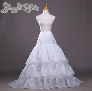 Robe de mariée grande taille, jupons en Nylon ALine, robe complète, traine chapelle, 3 niveaux, Style Slip, sous-jupe de mariage pour robe de mariée5350739