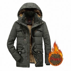 Plus Size Winterjas Mannen Windjack Dikke Warme Heren Parka Wollen Voering Kapmantel Mannelijke Outdoor Multi-pocket jassen L-8XL w6qc #