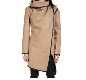 Plus taille hiver / printemps nouvelles femmes en laine coat veste veste de vent de vent mince femelle trench-codes cardigan 8 couleurs