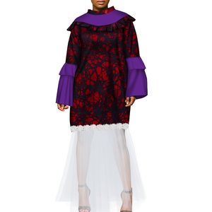 Plus Size Dameskleding Volledige Mouw Dashiki Afrikaanse O-hals jurk voor vrouwen in Afrikaanse kleding Party Lange jurk Andere WY4114