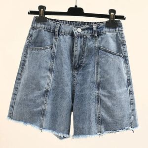 Plus taille femme short denim shorts de mode d'été jeans droits pantalons lâches vêtements courbes surdimensionnés J4-1048 240506