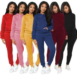 Plus la taille des femmes automne vêtements d'hiver survêtement costume noir survêtements à capuche pull à capuche + pantalon deux pièces ensemble survêtements à manches longues 3800