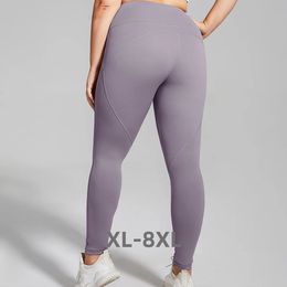 Taille plus féminine leggings pantalons décontractés collants doux Pantalon féminin à taille haute xl 2xl 3xl 4xl 231225