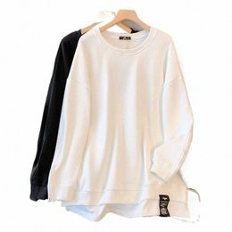 Talla grande Primavera Casual Terylene Cot Sudadera con capucha Falsa Dos Diseño Persalizado Cremallera Manga de doble capa Top B8Hc #