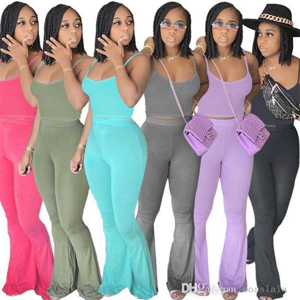 Grande taille femmes pantalons ensembles Camisole tenues mode deux pièces ensemble hauts courts Yoga Sportsuits vêtements de sport décontractés survêtement costume