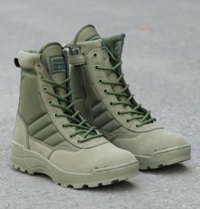 Plus size3646 Nieuwe Amerikaanse militaire lederen gevechtslaarzen voor mannen Combat Bot Infanterie Tactische laarzen Askeri Bot Army Bots Army Shoes3103808
