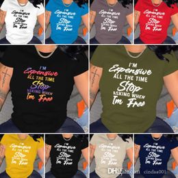 Grandes tailles femmes T-shirt Designer 2023 nouvelles lettres imprimées à manches courtes col rond haut T-shirt S-4XL