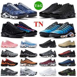 plus TN 3 Terrascape hommes femmes chaussures de course atlanta rose unité enfant noir blanche scarpe triple blanc noir TNs formateurs des