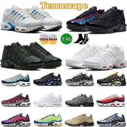 2023 Plus TN Chaussures de course Men Sneakers TNS 3 Terrascape Vaporizer Triple Black White Unity University Hyper Blue Dusk Airmaxs Sports Femme Trainers Taille 36-46