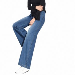 Plus Veet Taille Haute Jambe Large Jeans Femmes Casual Hiver Chaud Lâche Droite Polaire Doublure Chaude Épaissir Denim Pantalon 6XL 8XL n8M4 #