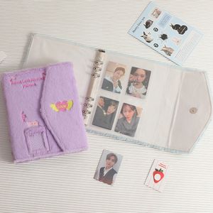 Plancez A5 Photocard Holder Sleeves Kpop Binder Instax Mini Photo Album pour les photographies Collectez Book Korea Idol Cards Scrapbook
