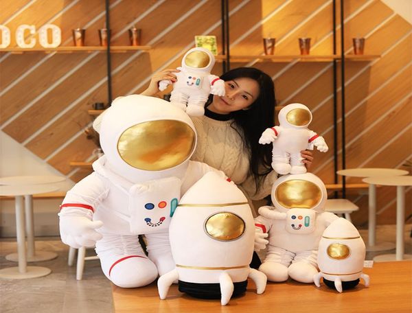 Peluche astronaute et vaisseau spatial jouet en peluche doux Type de science-fiction poupée douce enfants jouets jouets créatifs enfants cadeau d'anniversaire 201207720046