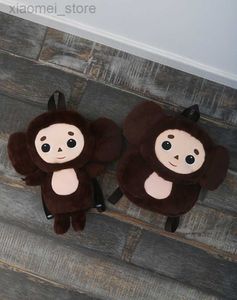 Plush Backpacks 2023 Russia Movie Cheburashka Plush Toy Cute Cartoon Bag For Kids Children Monkey Plush Backpack Toys Toddler Birthday Gift