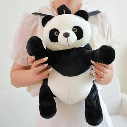 Bacos à dos en peluche 35/45 cm Panda Plance Backpack Cartoon Mignon Toy en peluche Sac à bandoulière animal pour enfants et filles Birthday Giftl2405