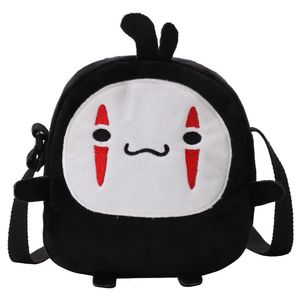 Sacs à dos en peluche mignon dessin animé sans visage homme sac en peluche hayao miyazaki sac messager pour enfants adultes 230303