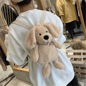 Mochilas de felpa Mochila linda para perros Juguete de animales de dibujos animados Bolso de hombro de peluche suave Bolso cruzado para niñas Cumpleaños El mejor regalovaiduryb