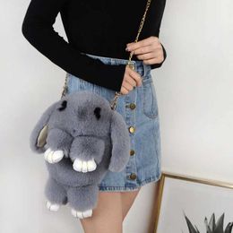 Mochilas de felpa Conejo de peluche lindo Bolso de un solo hombro Bolsas cruzadas Conejito japonés Conejo de peluche Juguete Niños Mochila escolar Regalo para niños ToysL2403