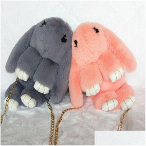 Pluche rugzakken schattige konijn rugzak shoder crossbody tas Japanese konijntje 24 kleuren stuffed toy children school cadeau kinderen 220915 drop dhpxk