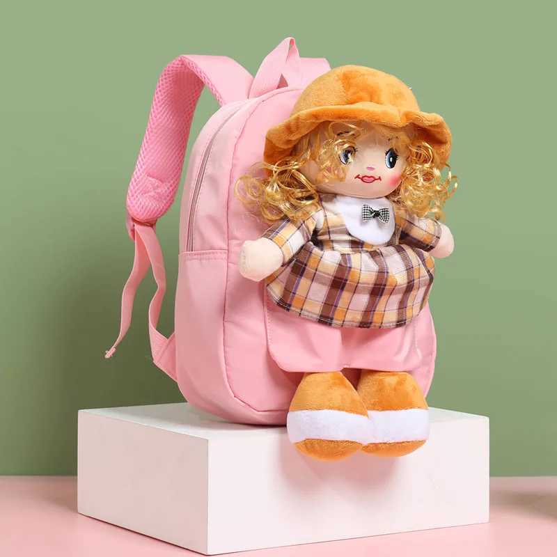 Plush ryggsäckar Magic Cartoon ryggsäck med avtagbar plyschdocka - perfekt för ditt lilla barn daghem äventyr! Barns backpackl2405