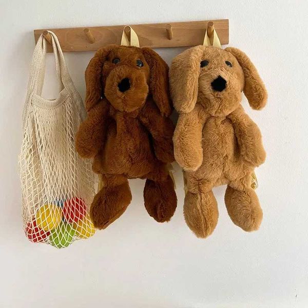 Sacs à dos en peluche Nouveau Style chien poupée sacs à dos en peluche pour animaux adultes sac à dos en peluche femmes sac cadeaux pour filles animaux enfants sacs pour copinesL2403