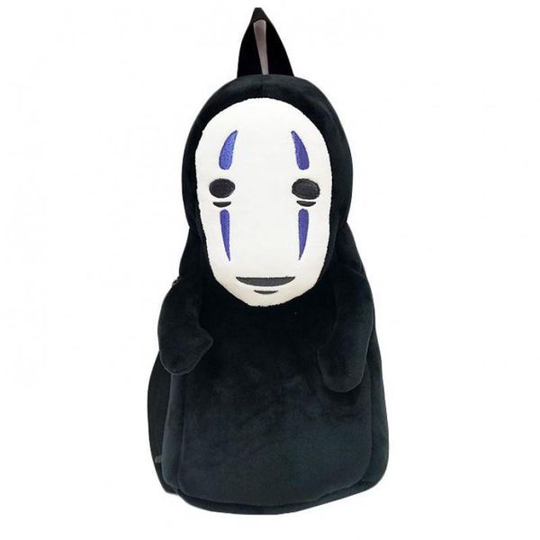 Mochilas de felpa Studio Ghibli Spirited Away No Face Man Doll Mochila creativa Niños Adultos Bolsa linda 220915