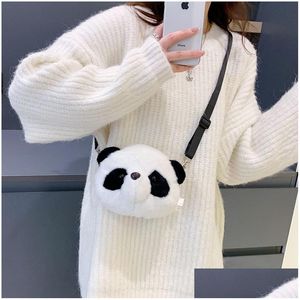 Sacs à dos en peluche jouet Panda cartable poupée croix Shoder sac à dos enfants ours cadeau livraison directe jouets cadeaux animaux en peluche Dhsca