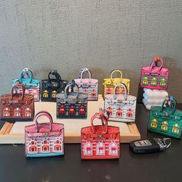 Bolsa de felpa Miniatura Niñas Casa Mujeres Lindo Llaveros Coche Mini Almacenamiento Moda Charm Bolso Decoración Clave Peadant para Tiny Auricular 230 Mrpsh