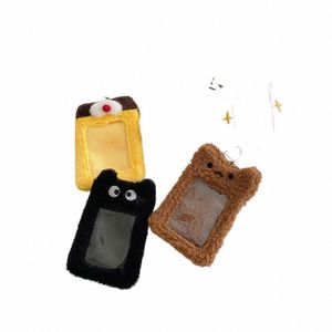 couverture de carte de carto en peluche fi id case de crédit étoile Chasing Pendant Idol Photocard Protector mignon support de carte photo Keychain B1az #