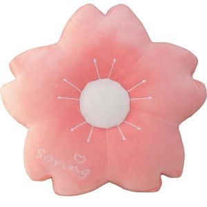 Coussins moelleux 45 cm floffy fleurs de cerise fleur coussin en peluche douce hiver chaude de tournesol fleurs fleurs oreiller pour fille cadeau d'anniversaire.