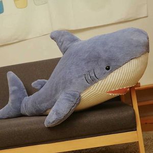 Pluche kussens schattige haaien pluche speelgoed zacht gevuld speelboed dieren leeskussen voor verjaardagscadeaus kussenpop cadeau