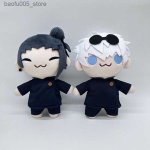 Poupées en peluche 1/2 pièces Gojo et Geto Anime jeu personnage poupée de haute qualité en peluche poupée Halloween cadeau maison canapé décoration Q230913