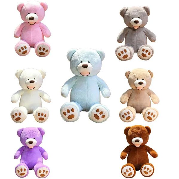 Poupées en peluche 100130cm ours américain géant jouets animaux en peluche poupée en peluche oreiller enfants filles Valentine anniversaire bébé cadeau 231211