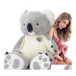 Pluche poppen 10080 cm Big NT Australië Koala Toy Soft Stuffed Bear Doll Toys Kids Juguetes voor meisjes verjaardagscadeau 220119 drop leveren DHBW3