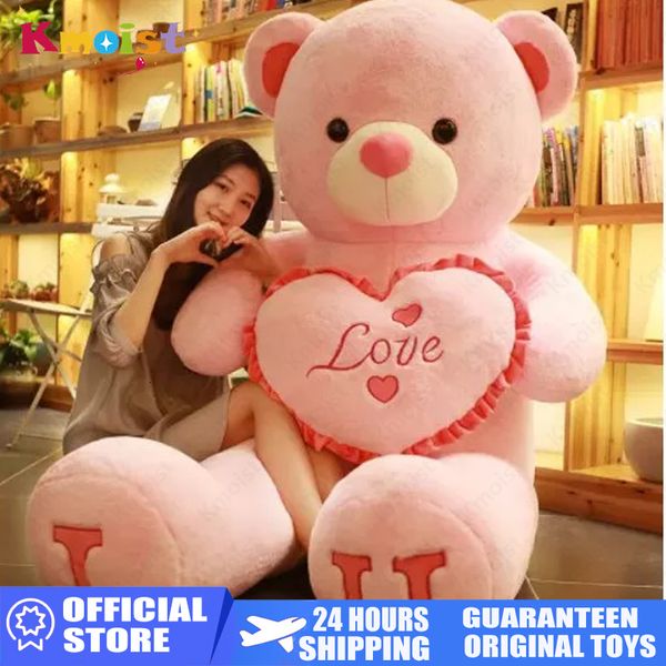 Poupées en peluche 100 cm grand je t'aime ours en peluche en peluche belle énorme peluche ours doux poupée amant ours enfants jouet cadeau d'anniversaire pour les copines 230525