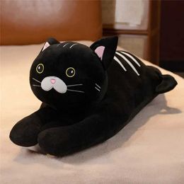 Poux en peluche 120 cm super doux pour chat allongé Cat Plux Planchez en peluche Carton Animal Cat Touet Cat Chambre Pie