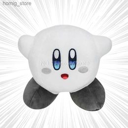 Plush -poppen 13 cm Kawaii Ghost Kirby Plush Toy Anime Star Kirby White Gevulde Peluche Doll Halloween Kerstverjaardag Groot cadeau voor kinderen Y240415