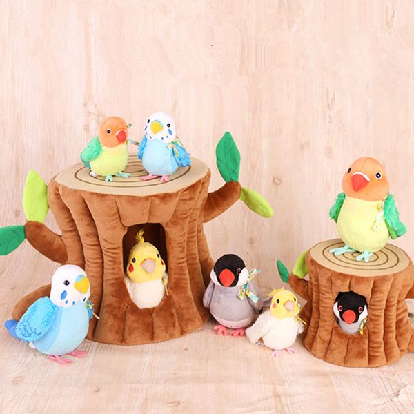 Poupées en peluche 14cm Cockatiel Jouets en peluche Soft Real Life Perruche Inséparable Animaux en peluche Jouet Perruche Oiseaux Jouets en peluche Cadeaux pour les enfants 230614