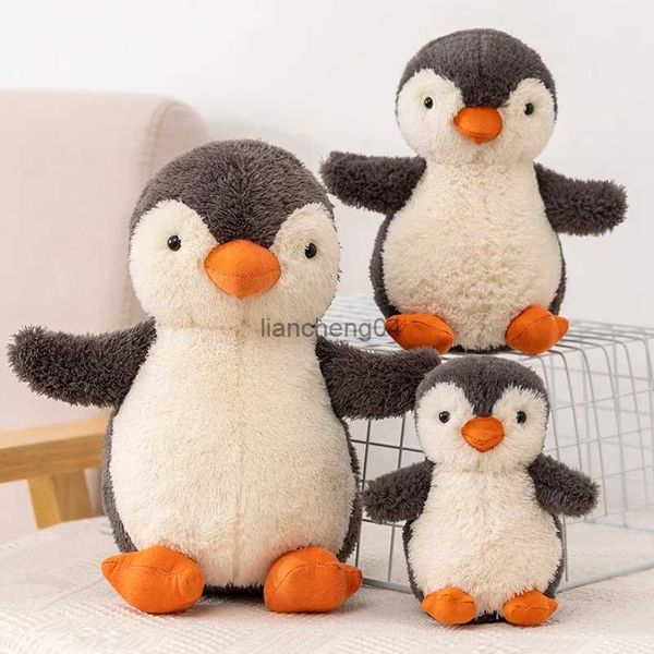 Poupées en peluche 16/21 cm Kawaii pingouin jouets en peluche peluches animaux doux poupées beau pingouin apaiser jouets pour enfants bébé filles cadeaux d'anniversaire L23116
