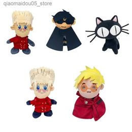 Muñecos de peluche 16CM Vash Plush Trigun Stampede Vash Muñeco de peluche Juguete suave Trigun Cat Peluche Animal de peluche Vash Trigun Llavero Q240227