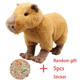 Poupées en peluche 18 33cm, jouet de Simulation Capybara, poupée en peluche Kawaii, Animal doux pour enfants, cadeau d'anniversaire pour fille, 231018