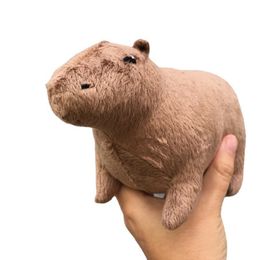 Poupées en peluche 18 cm Simulation Fluffty Capybara animaux en peluche peluche poupées douces vraie vie Capybara poupées enfants jouets Peluche cadeau de noël 230922