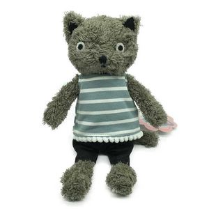 Plush muñecas 1pc 25 cm/35 cm/50 cm Kawaii gato muñecas animales de peluche ropa suave rayas gatos juguetes peluches para niñas regalos de cumpleaños h240521 khea