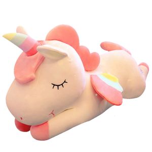 Poupées en peluche 1 pc 25 cm Licorne Action Figure Jouet Huggable Ours Poupée Fille Dormir Long Oreiller Mignon Lit Pour 230724