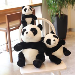 Poupées en peluche 1pc 30-20cm belle peluche panda jouets Anime poupée peluche douce poupée bébé enfants apaiser jouet cadeau pour amant fille 230320