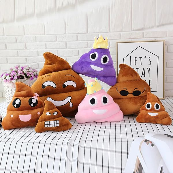 Muñecos de peluche 1 pieza creativo Super Poop juguete de peluche divertido lindo expresión de cara muñeca de mierda para niños cumpleaños regalos de Navidad 231118