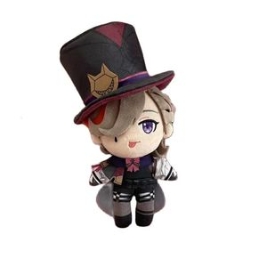 Poupées en peluche 1 pièce Genshin Impact Lyney Cosplay poupée jouet 20 cm personnage d'anime mignon doux oreiller en peluche cadeau de noël Halloween 230928