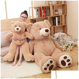 Poupées en peluche 1 pièce taille énorme 100 cm USA NT ours peau Teddy HL bonne qualité prix de gros vente jouets cadeaux d'anniversaire pour filles bébé Drop Dhnxf