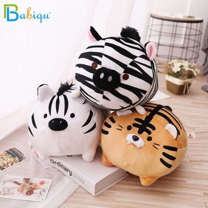 Muñecos de peluche 1 pieza Tigre de peluche suave juguetes almohada animales de dibujos animados cebra Kawaii muñeca de algodón para niños regalo de Navidad 221024